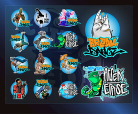 矢量说唱与街舞文化系列