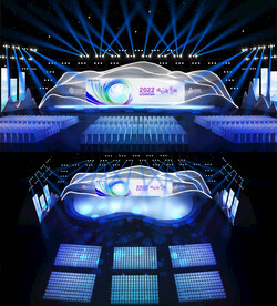 会议年会舞台带psd灯光文件