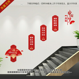 社会主义核心价值观楼梯