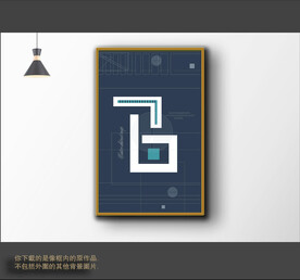 罗马古典色块抽象画
