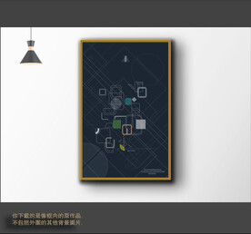 罗马古典色块抽象画