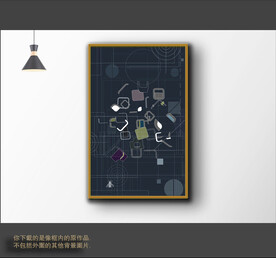 罗马古典色块抽象画