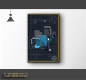 罗马古典色块抽象画