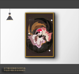 罗马古典色块抽象画