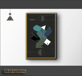 罗马古典色块抽象画