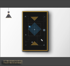 罗马古典色块抽象画