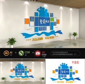 警员风采文化墙