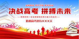 决战高考展板