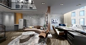 工作室办公室设计案例效果图