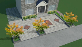 别墅后院景观设计案例效果图