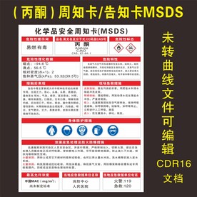 丙酮周知卡MSDS