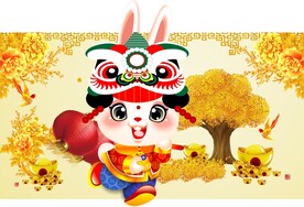 卡通兔样子动漫兔子 