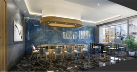 日式铁板烧包厢效果图