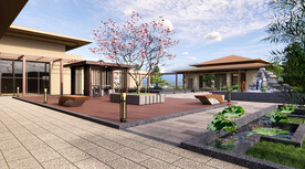 园林休闲区效果图