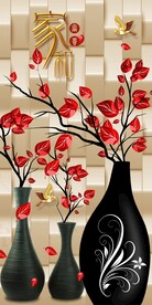 时尚简约花玄关