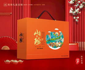 山珍干货礼盒 香菇包装