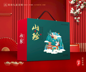 山珍干货礼盒 香菇包装