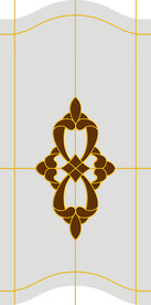 高清分层透明底平开门打印图