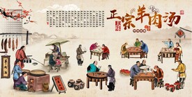 羊肉汤背景墙