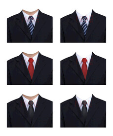 男人领带衬衫西装正装衣服素材