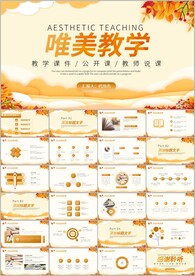 文艺清新学校教学工作总结ppt