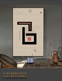 罗马古典色块抽象画