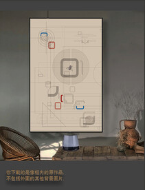 罗马古典色块抽象画