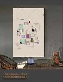 罗马古典色块抽象画