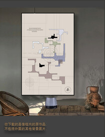 罗马古典色块抽象画