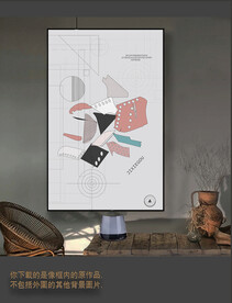 罗马古典色块抽象画