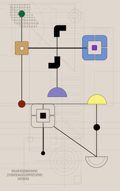 罗马古典色块抽象画