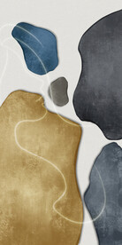 装饰画 抽象女头像 油墨画彩绘