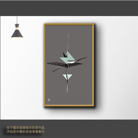 新中式简约抽象装饰画