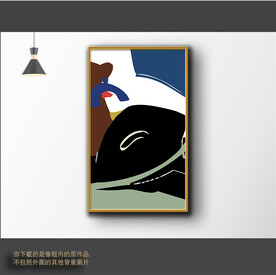 新中式简约抽象装饰画