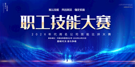 职工技能比赛展板