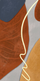 装饰画 抽象油墨画 彩绘