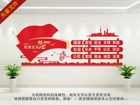 社会主义核心价值观文化墙