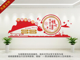 社会主义核心价值观文化墙