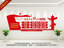 社会主义核心价值观文化墙
