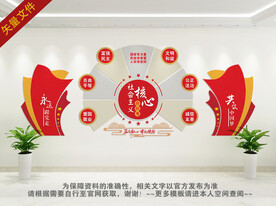 社会主义核心价值观文化墙