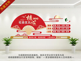 社会主义核心价值观文化墙