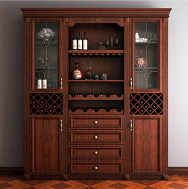 实木酒柜