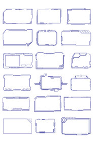 AI矢量科技边框
