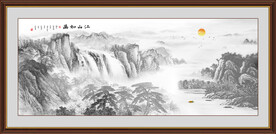 水墨山水画