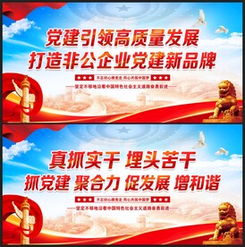 非公企业党建展板
