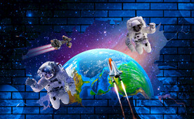 科幻星空宇航员