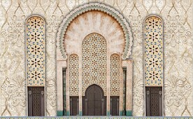 3D伊斯兰建筑花纹背景墙壁画
