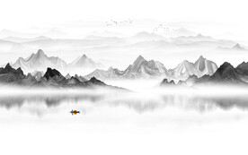 水墨山水画