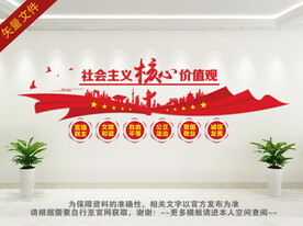 核心价值观文化墙