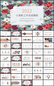 彩绘花卉工作总结述职报告ppt